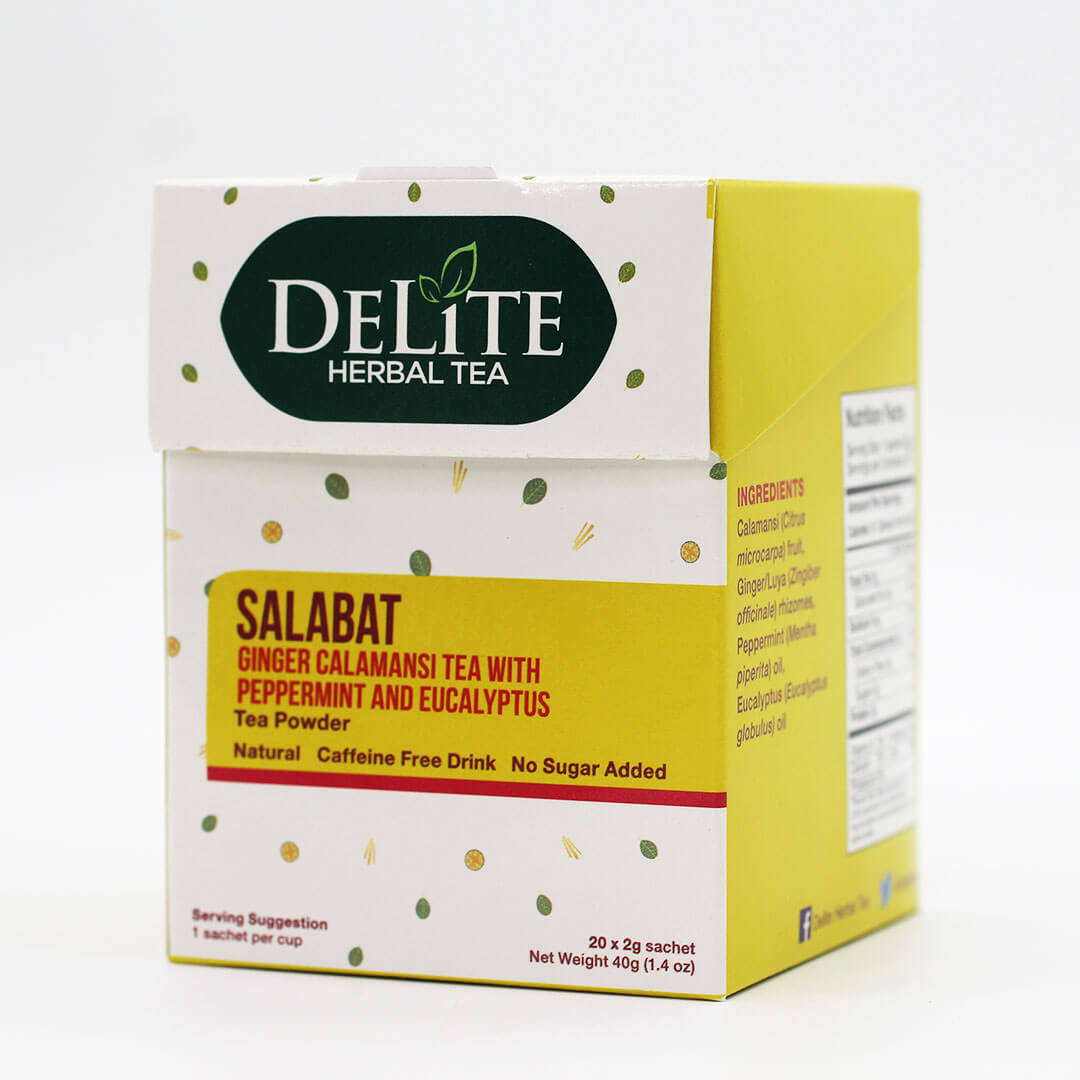 Delite Salabat Tea / 3Boxes 2g (60sachets) Ampalaya Plus Bitter